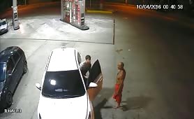 drunk police at the service station give him a blowjob in the car