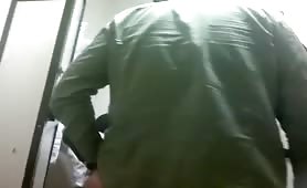 got caught in a gas station bathroom