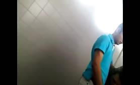 Caught Cute Guy Blown in Bathroom