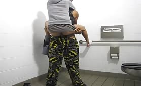 fucking my GF in a public restroom