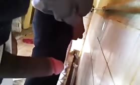 blowjob in Arab in public toilet