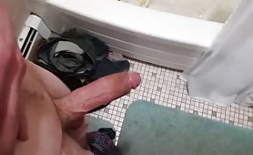 huge and hot toilet cock