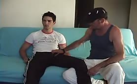 American tourist pays latin guy to suck his cock