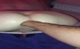 Preparing a wet ass hole with my arm