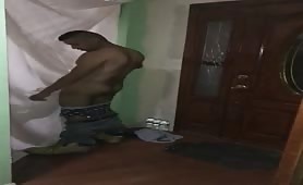 19 years old str8 latino returns to gloryhole for some more sloppy head