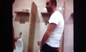 guys caught jerking off in public urinal