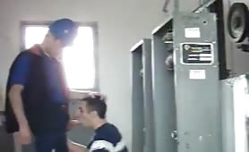 Caught married Laborer fucking gay man in the Workplace