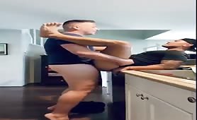 Fucking my sexy boyfriend in the kitchen