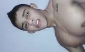 Gifted young guy fucks a cute shemale