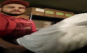 Restaurant manager fucks the chef in the fridge