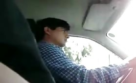 Jerking In Public: Taxi Ride