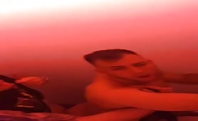 Caught Sexy tatted dude seeding a bottom at the club