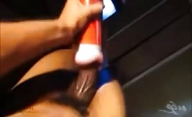 Fucking my new fleshlight all the way in