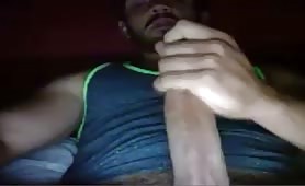 Str8 turkish muscle daddy wanks and cums in front of webcam