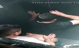 Caught Two guys fucking in a restaurant bathroom