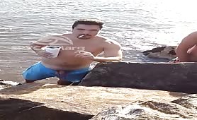 Caught a guy pissing on the beach