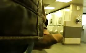 Caught two guys masturbating in public toilet