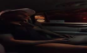  I record my friend jerking off in the uber