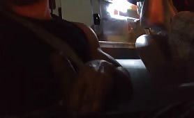 paying to the uber driver showing my cock
