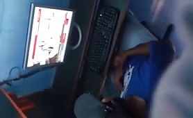 Caught a guy masturbating in a cyber cafe