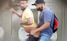 Caught two stranger fucking in a public toilet
