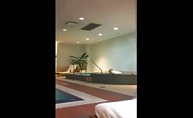Football Player coming out of Jacuzzi hard