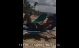 Caught 19 yo Latino flashing on a public beach in front of his friend