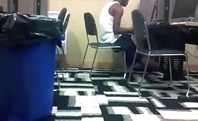 Caught Dude Jacking Off in Public Computer Lab