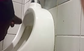 Spy cam shooting cocks in a public bathroom