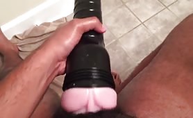 My Fat Cock Fuckin the Fleshlight.