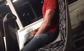 Dude Jerking On The Bus