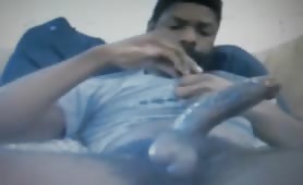 black bearded daddy with huge cock shoots a heavy cum