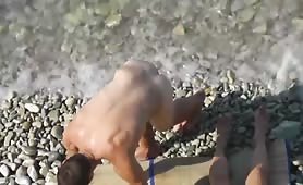 hot guy with huge cock at nude beach