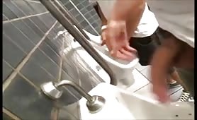 Boys Caught Having Fun in public restroom