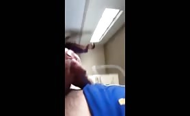 Bathroom Jerk Off Show and Helping Hand