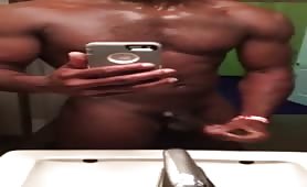 masturbating at the gym bathroom