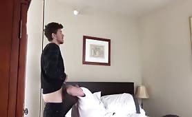 Hot straight guy from grinder gets sucked by gay man for some cash