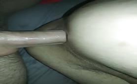 He never pulls out that long cock