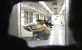 Hidden Cam Catches Gay Koreans Blowjob in the train